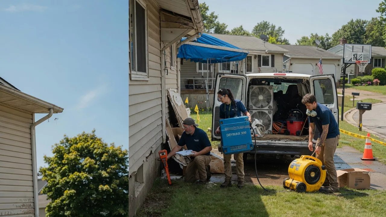 Ceiling Leak Cleanup in New Auburn, MN near me